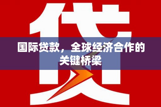 呼玛国际贷款，全球经济合作的关键桥梁