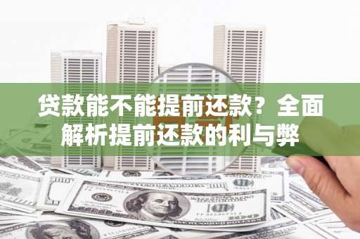 呼玛贷款能不能提前还款？全面解析提前还款的利与弊
