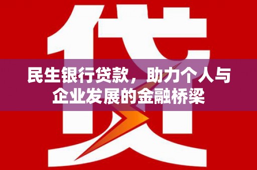 呼玛民生银行贷款，助力个人与企业发展的金融桥梁