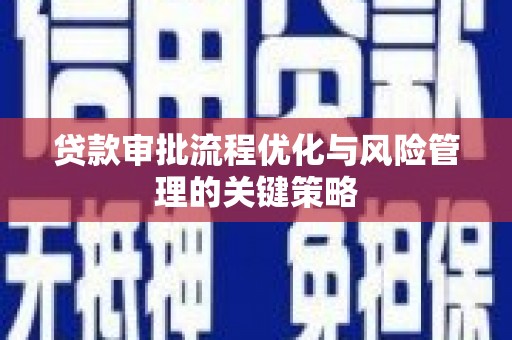 呼玛贷款审批流程优化与风险管理的关键策略