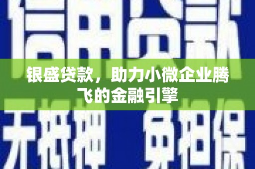 呼玛银盛贷款，助力小微企业腾飞的金融引擎