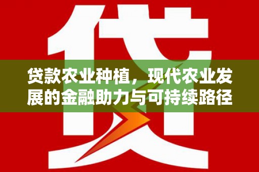 呼玛贷款农业种植，现代农业发展的金融助力与可持续路径
