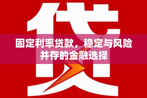 呼玛固定利率贷款，稳定与风险并存的金融选择