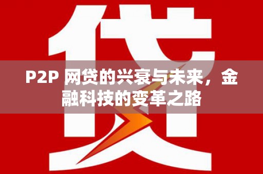 呼玛P2P 网贷的兴衰与未来，金融科技的变革之路