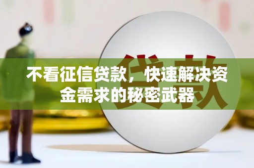 呼玛不看征信贷款，快速解决资金需求的秘密武器